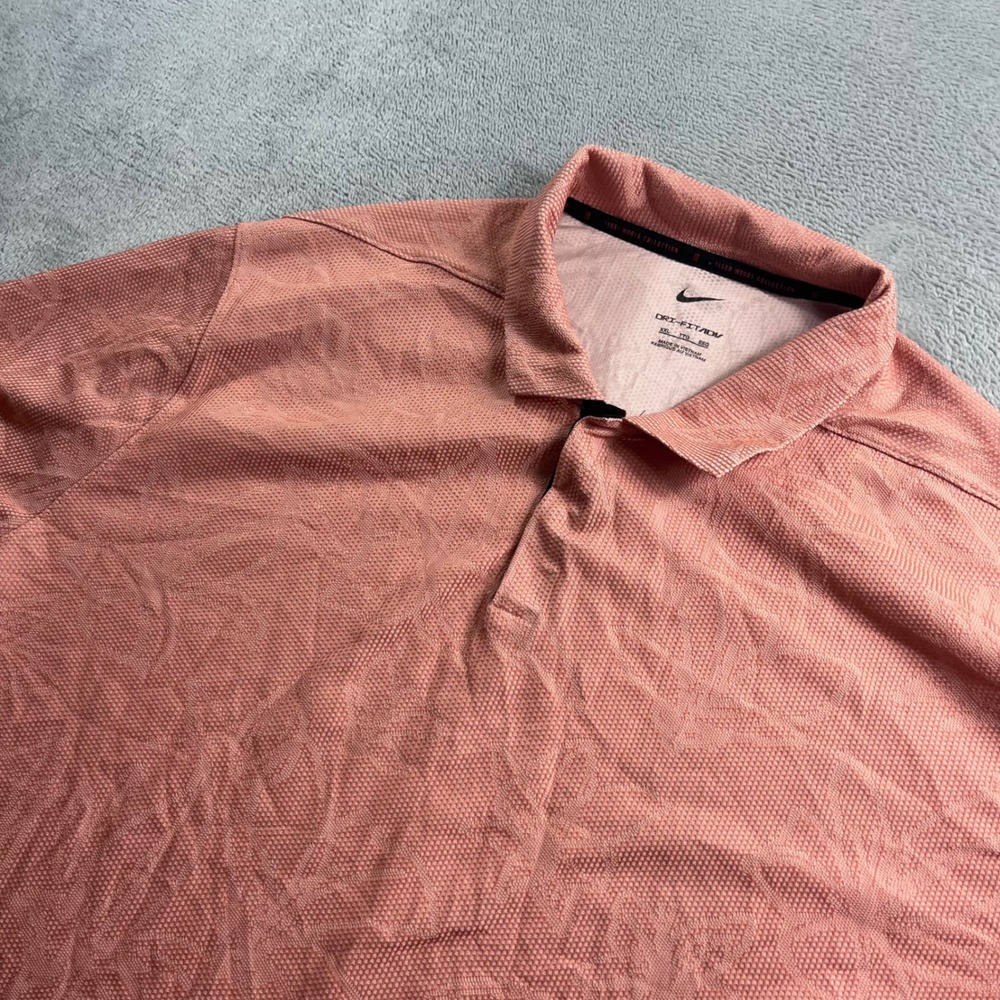 Nike Tiger Woods Collection Dri-FIT ADV Golf Polo Salmon Pink DH0919-824 XXL